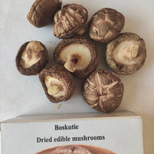 Load image into Gallery viewer, Boskutie Dried edible mushrooms 50g organic certified dried shiitake mushrooms