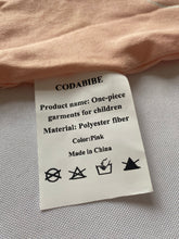 Load image into Gallery viewer, CODABIBE One-piece garments for children Baby girl's Velcro bodysuit