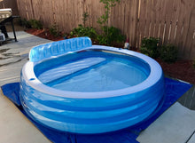 Load image into Gallery viewer, KEZHITU Non-metal swimming pools An inflatable swimming pool with a water spray system, perfect for summer water play in the family backyard.
