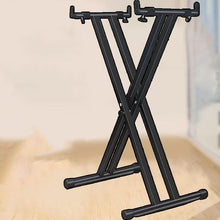 Load image into Gallery viewer, FXZMBCDM Amplifier stands Heavy-duty guitar/bass amplifier stand, supports up to 150 lbs, height adjustable, black.