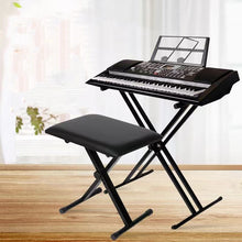 Load image into Gallery viewer, FXZMBCDM Amplifier stands Heavy-duty guitar/bass amplifier stand, supports up to 150 lbs, height adjustable, black.