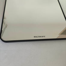 Load image into Gallery viewer, RKZHOPT Bathroom mirrors Black metal frame bathroom mirror, suitable for wall mounting, high-definition tempered glass, can be installed above the sink.