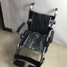 Load image into Gallery viewer, Aospenice Wheel chairs Comfort-style folding wheelchair, featuring flip-back short armrests and swing-out footrests
