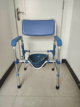 Load image into Gallery viewer, ensu Commodechairs Foldable armchair with padded seat and backrest, 400 lbs weight capacity.