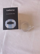 Load image into Gallery viewer, Amboruz Non-metal flexible tubing Clear Vinyl Tubing 1/2" ID × 5/8" OD -10' 60PSI, Flexible Lightweight Plastic Tubing, BPA Free, Non-Toxic, Multipurpose Hybrid Reinforced Clear Tubing for Transferring Water, Air, Oil