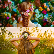 Load image into Gallery viewer, CIRenchen 42 Stück künstliche Blütenköpfe, künstliche Blütenköpfe kleine künstliche Blumen, 3-8cm Stoffblumen Mini-Deko-Kunstblumen Deko für DIY-Bastelarbeiten Scrapbooking Hochzeitsfeier Heimwerken
