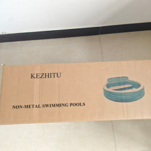 Load image into Gallery viewer, KEZHITU  Non-metal swimming pools An inflatable swimming pool with a water spray system, perfect for summer water play in the family backyard.
