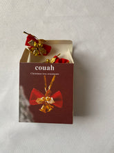 Load image into Gallery viewer, couah Christmas tree ornaments Red and gold bow and bell ornaments
