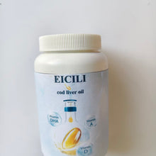 Load image into Gallery viewer, EICILI  cod liver oil Cod liver oil, extra-strength formula, contains vitamins A, D-3, EPA, and DHA.
