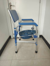 Load image into Gallery viewer, ensu Commodechairs Foldable armchair with padded seat and backrest, 400 lbs weight capacity.
