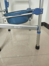 Load image into Gallery viewer, ensu Commodechairs Foldable armchair with padded seat and backrest, 400 lbs weight capacity.
