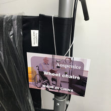 Load image into Gallery viewer, Aospenice  Wheel chairs Comfort-style folding wheelchair, featuring flip-back short armrests and swing-out footrests
