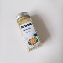 Load image into Gallery viewer, ZLM Garlic salt Coarsely ground garlic salt, contains parsley, no MSG added.
