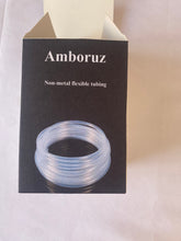 Load image into Gallery viewer, Amboruz Non-metal flexible tubing Clear Vinyl Tubing 1/2" ID × 5/8" OD -10' 60PSI, Flexible Lightweight Plastic Tubing, BPA Free, Non-Toxic, Multipurpose Hybrid Reinforced Clear Tubing for Transferring Water, Air, Oil
